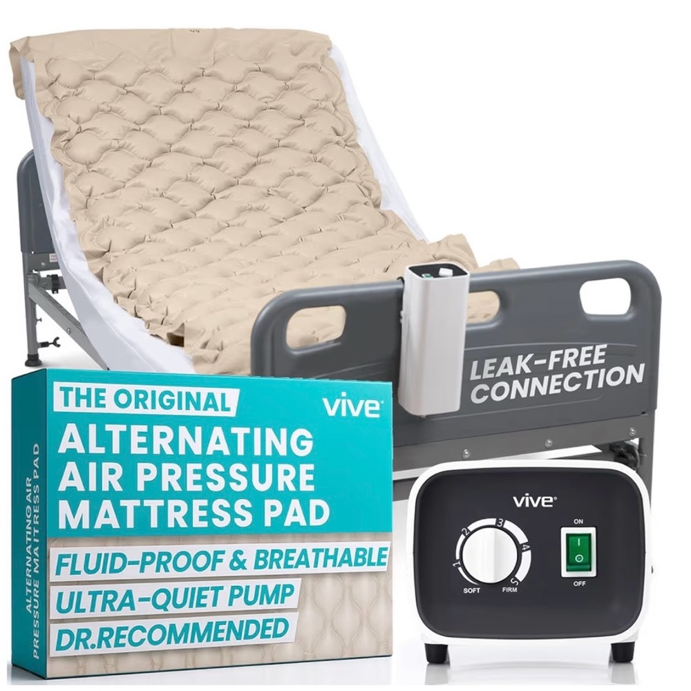 Vive Alternating Air Pressure Mattress Pad - Beige